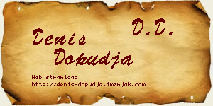 Denis Dopuđa vizit kartica
